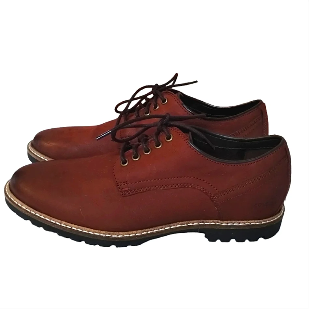 Men's Cole Haan Nathan Oxfords In Soft Grain Leather Size 8